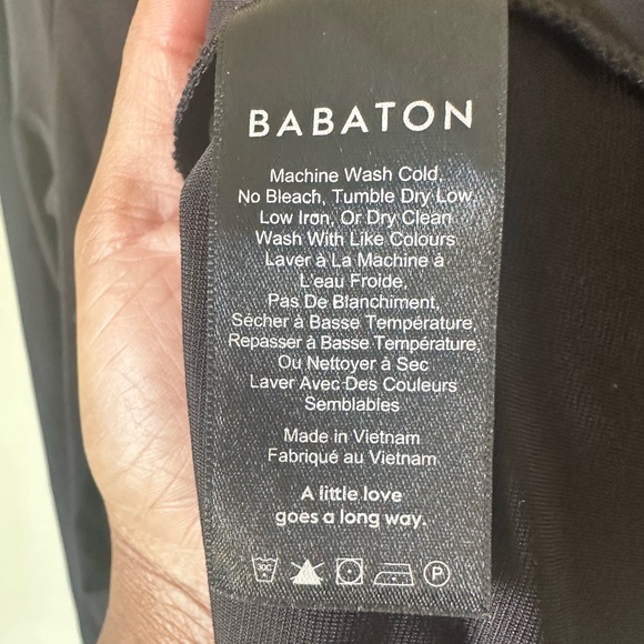 Babaton Jeff Mini Dress in Black Size Medium - Picture 5 of 5